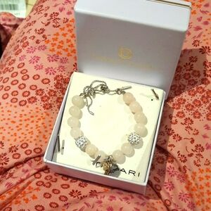 NIB Tahari balance beads ROSE QUARTZ "MOM" adjustable bracelet great gift 🎁
